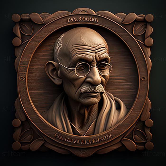 3D модель Ганди (STL)